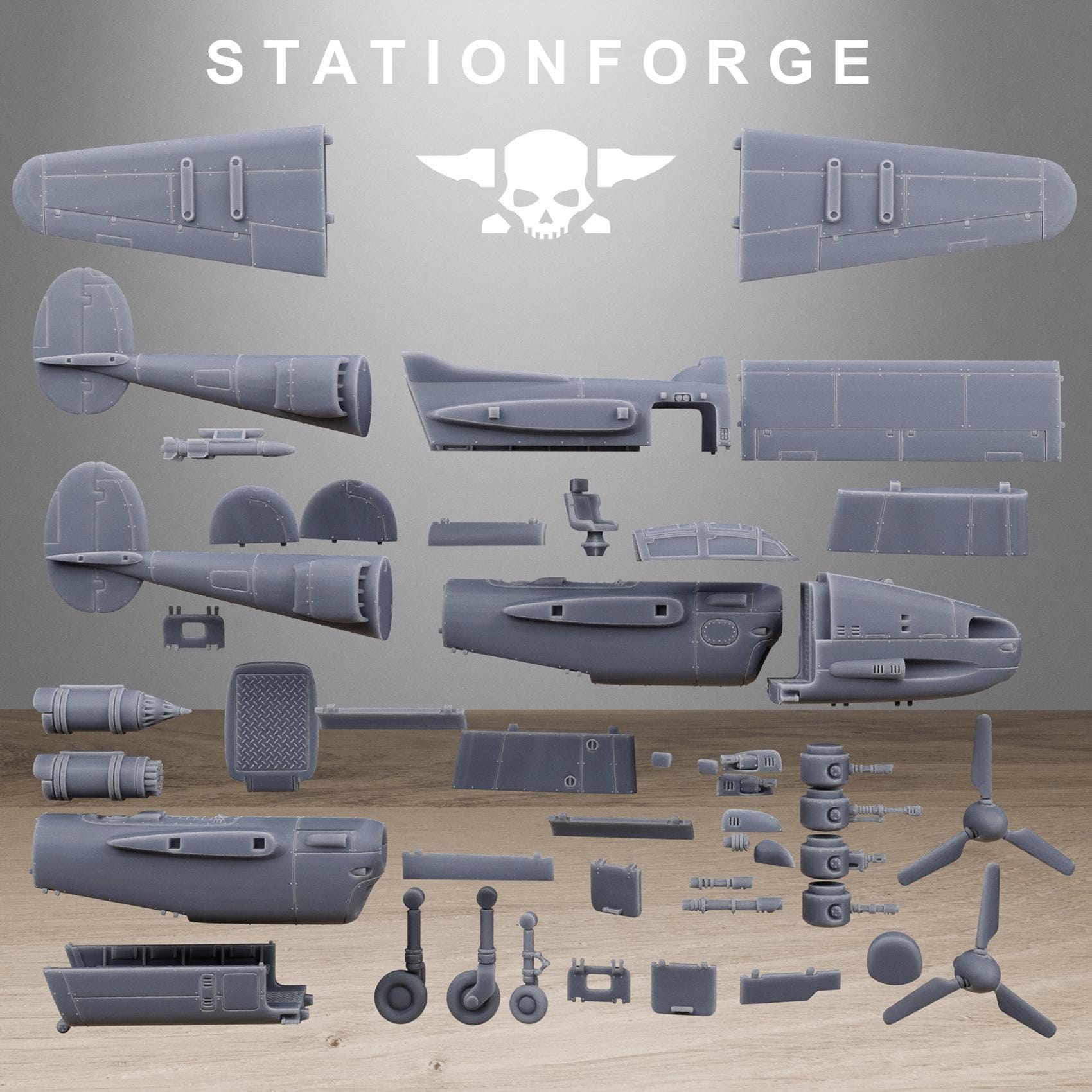 GrimGuard Vulture Plane (sculpted by Stationforge)