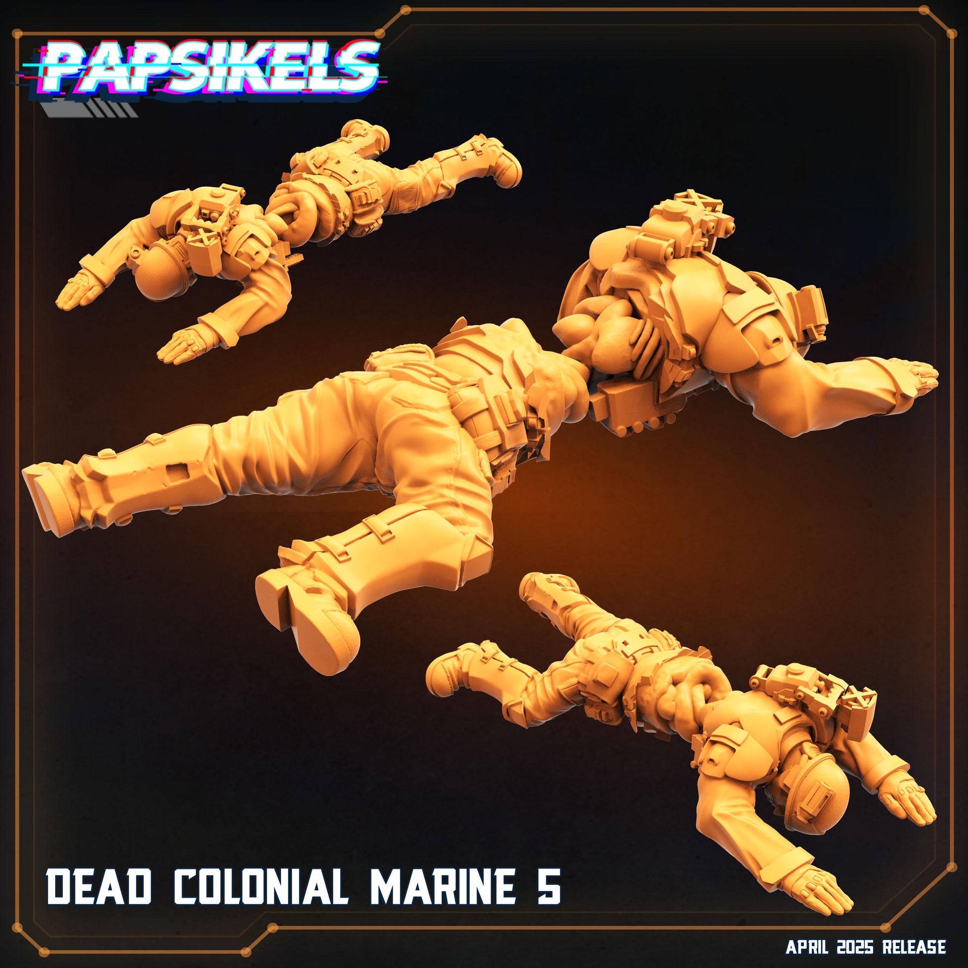 Dead Colonial Marines (set of 5) - Alien Fan Art (sculpted by Papsikels)