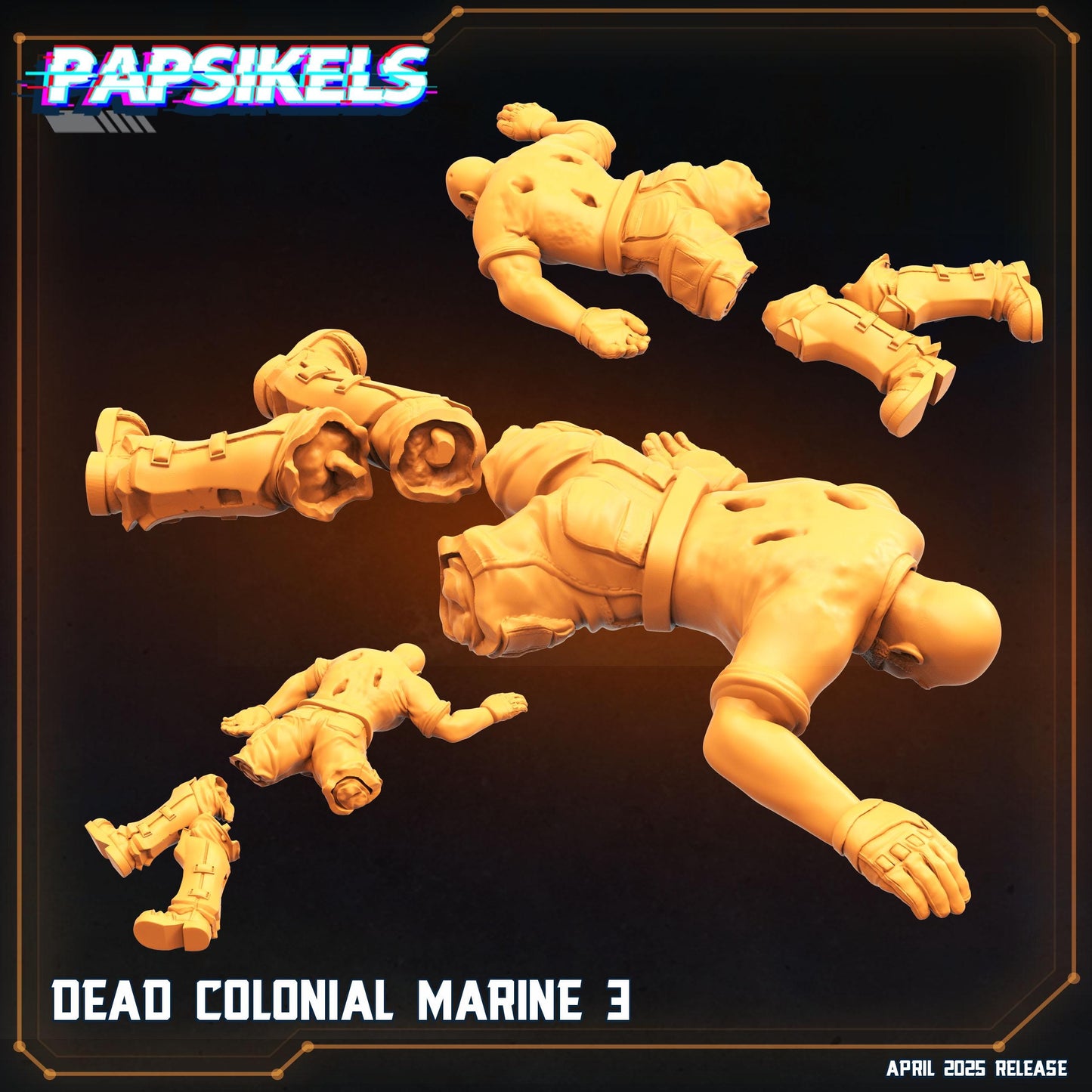 Dead Colonial Marines (set of 5) - Alien Fan Art (sculpted by Papsikels)