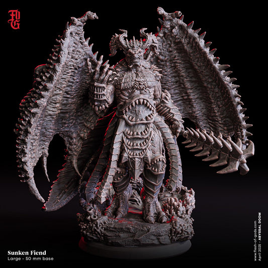 Sunken Fiend - Abyssal Doom (sculpted by Flesh of Gods miniatures)