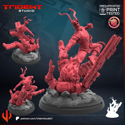 Iron Fist - Rivals (Fan art sculpted by Trident Studio) (Crisis Protocol Proxy/Alternative)
