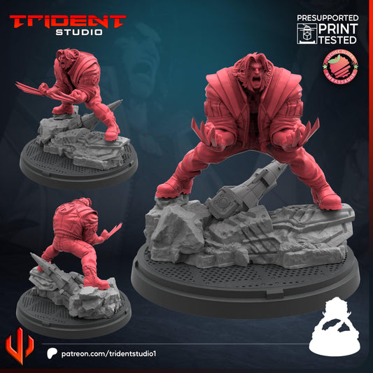 Wolverine - Rivals (Fan art sculpted by Trident Studio) (Crisis Protocol Proxy/Alternative)
