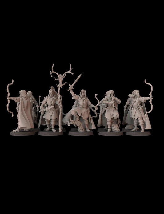 Archer Elfs Unit - set of 10 (Sculpted by Fantasy Cult Miniatures)