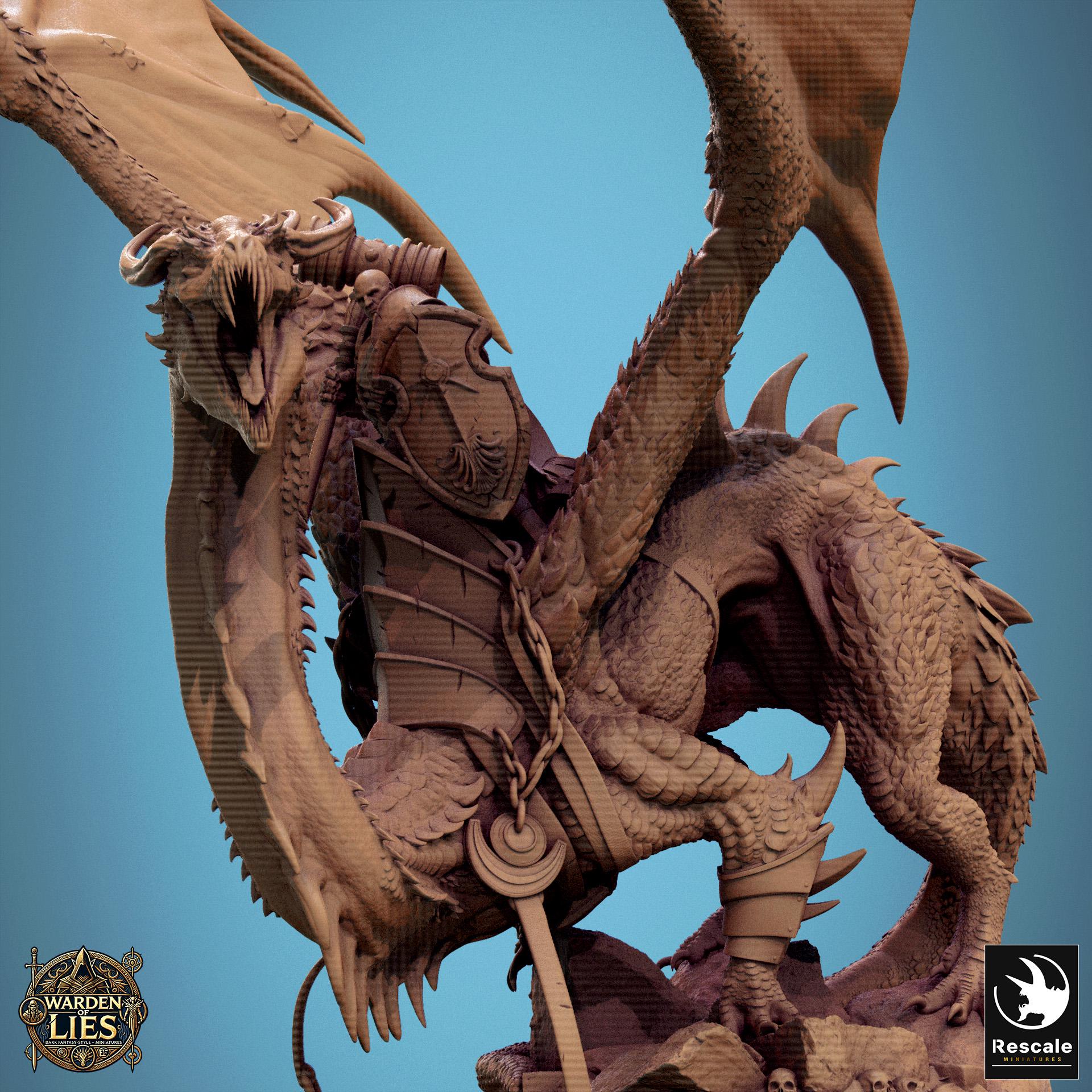 Thorn Dragon - Warden of Lies (Sculpted by Rescale Miniatures)