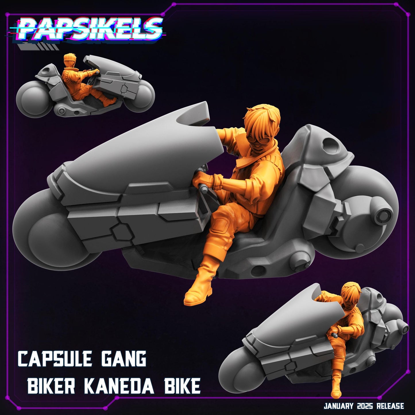Capsule Gang Bikers (sculpted by Papsikels)