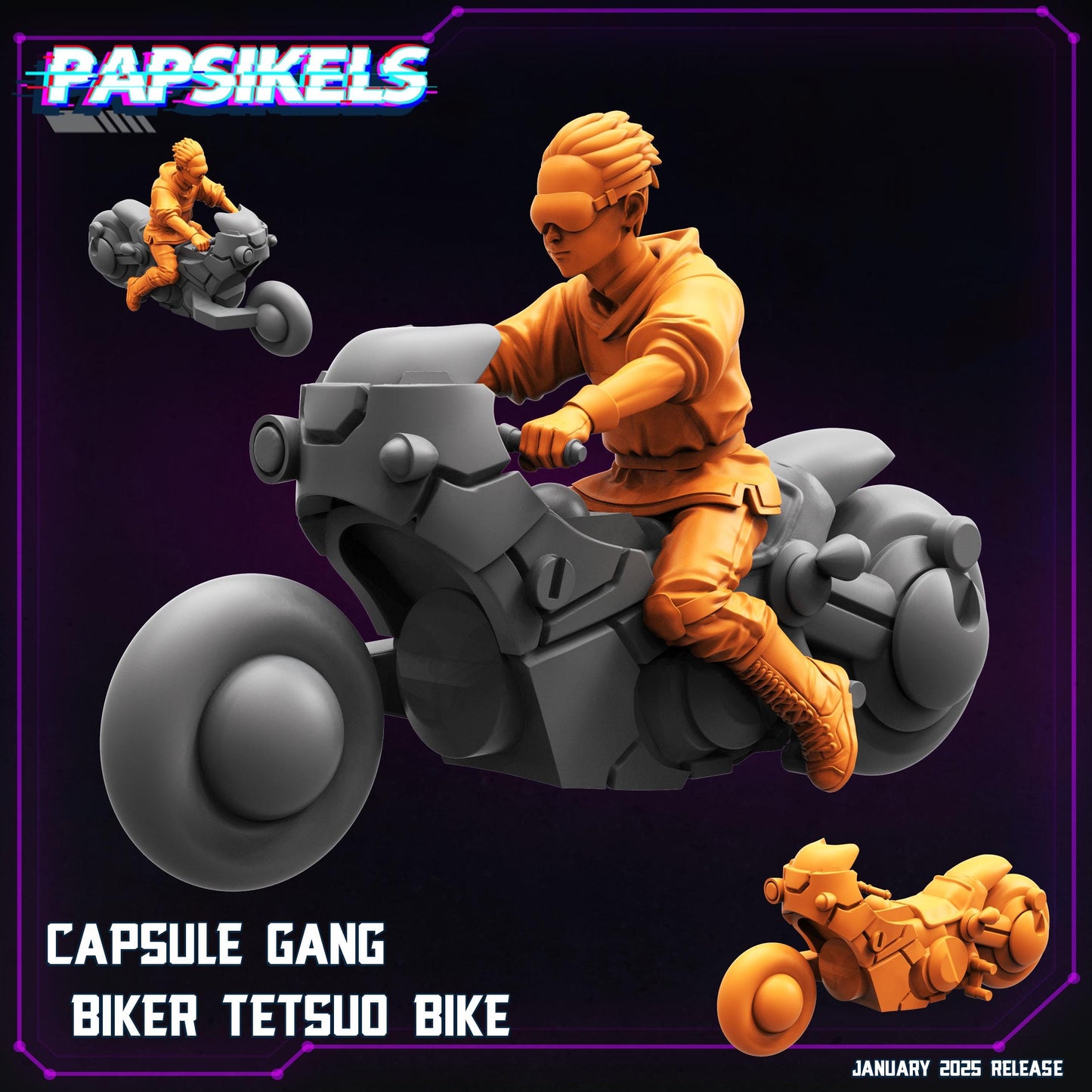 Capsule Gang Bikers (sculpted by Papsikels)