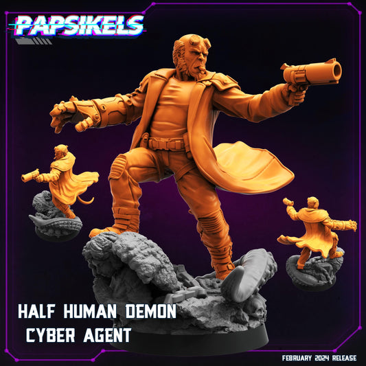 Half Human Demon Cyber Agent (sculpted by Papsikels)
