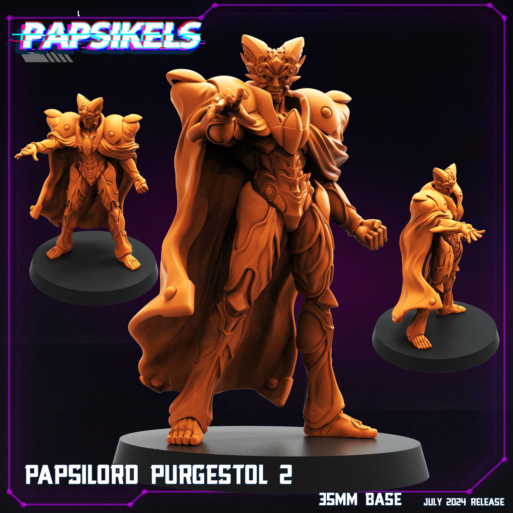 Papsilord Purgestol - Cyberpunk Miniature (sculpted by Papsikels)