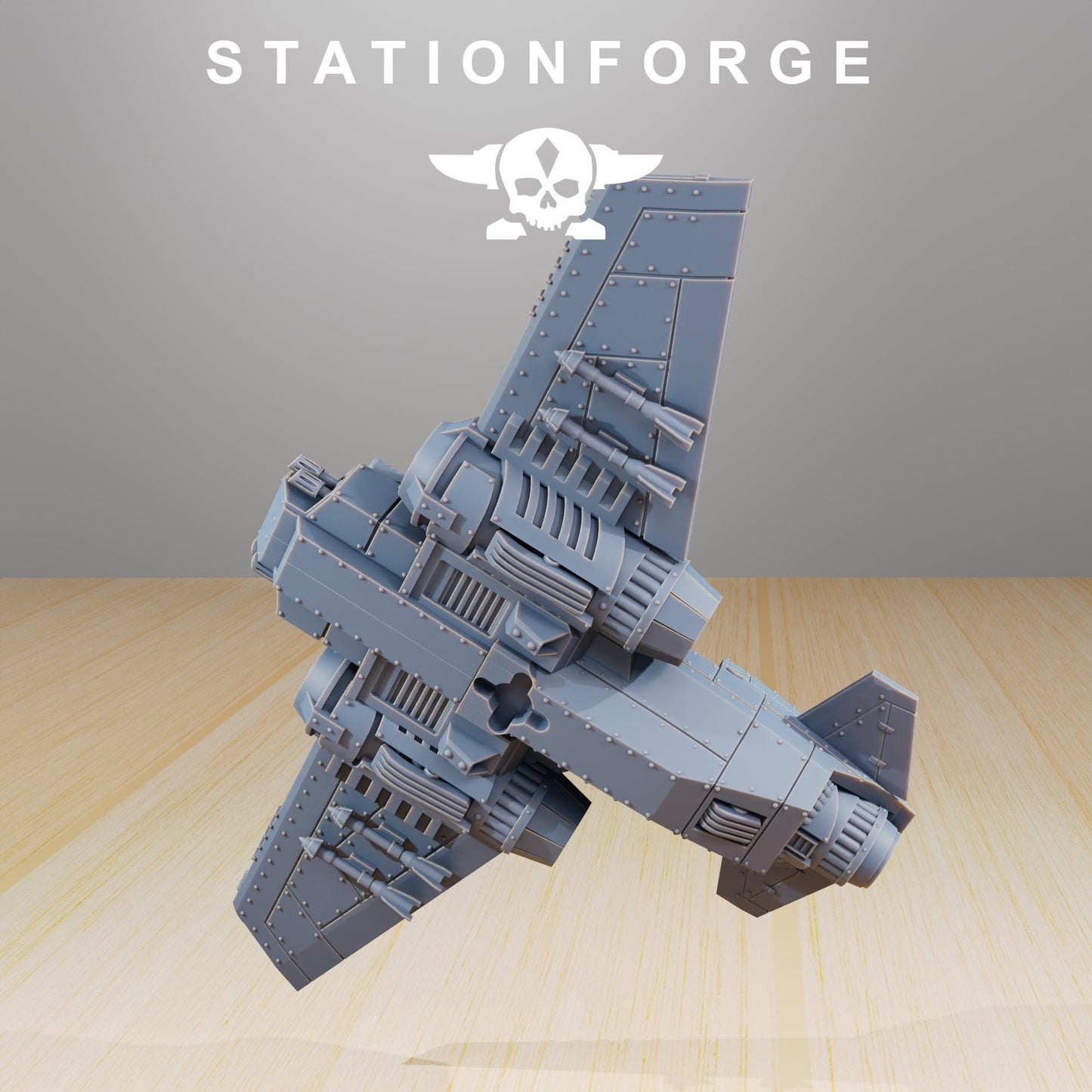 GrimGuard SF-19A Fighter Plane (sculpted by Stationforge)