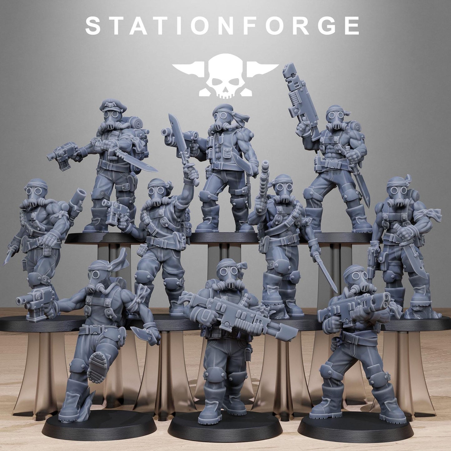 Grim Guard - Jungle Fighters 2.0 - set of 10 (sculpted by Stationforge)