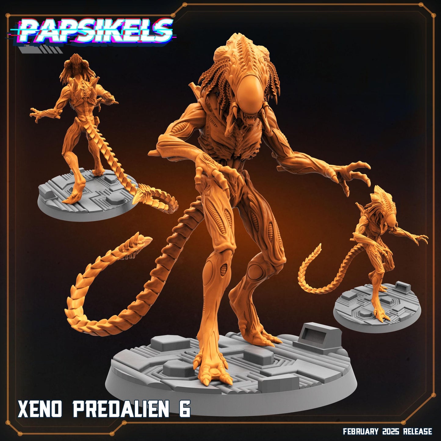 Xeno Predaliens (sculpted by Papsikels)