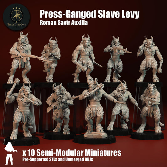 Roman Modular Satyr Press Ganged Slave Levy (10) (sculpted by That Evil One)