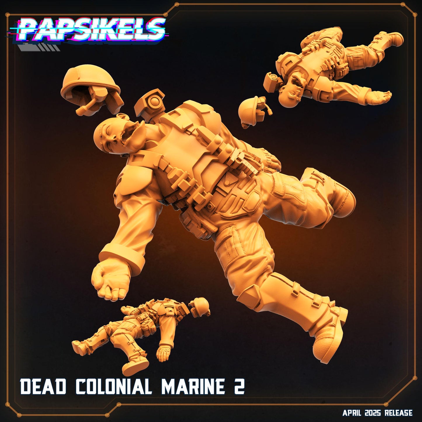 Dead Colonial Marines (set of 5) - Alien Fan Art (sculpted by Papsikels)