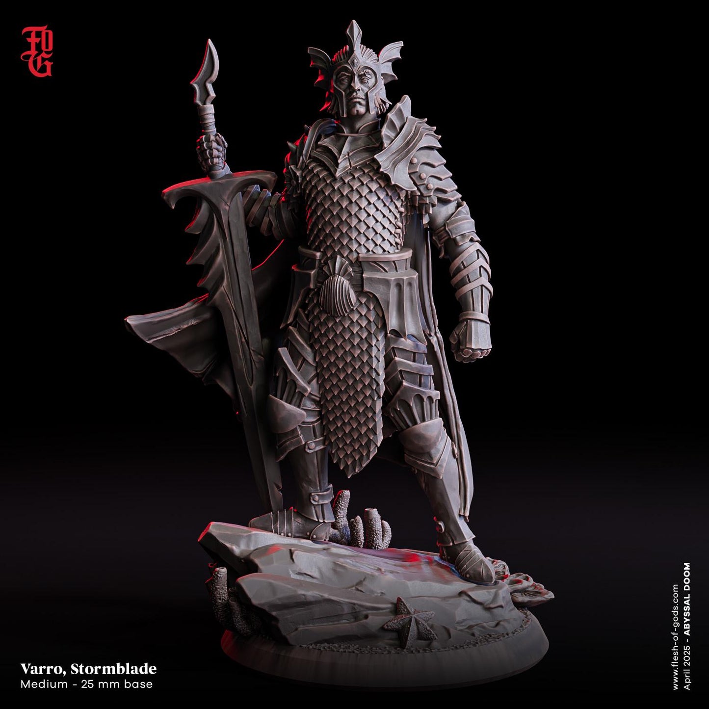Varro, Stormblade - Abyssal Doom (sculpted by Flesh of Gods miniatures)