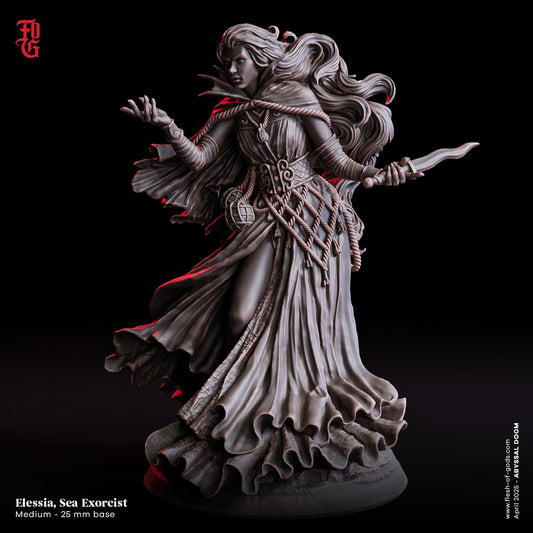 Ellessia, Sea Exorcist - Abyssal Doom (sculpted by Flesh of Gods miniatures)