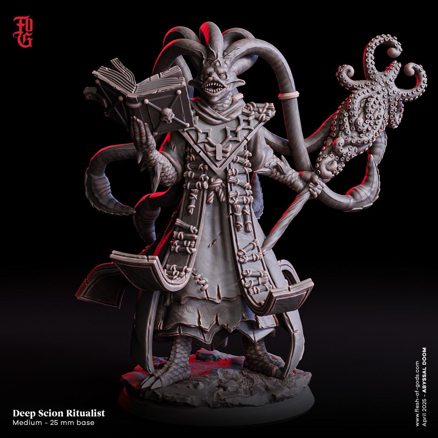 Deep Scion Ritualist - Abyssal Doom (sculpted by Flesh of Gods miniatures)