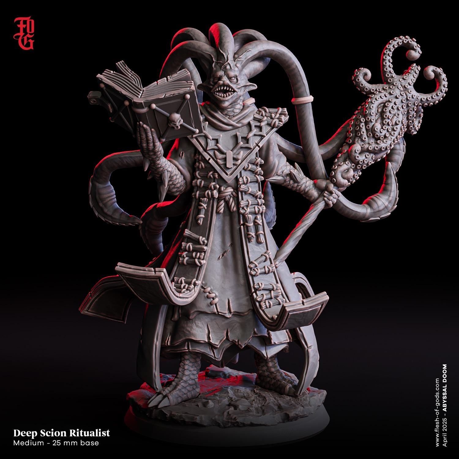 Deep Scion Ritualist - Abyssal Doom (sculpted by Flesh of Gods miniatures)