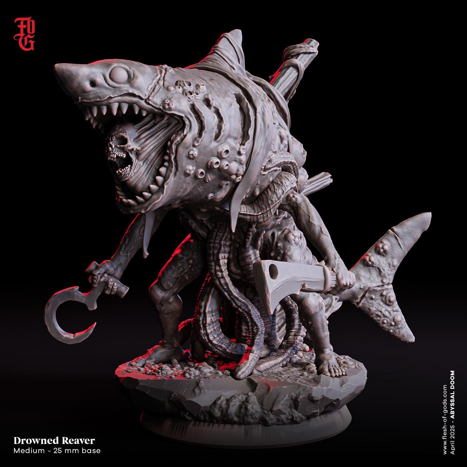 Drowned Reaver - Abyssal Doom (sculpted by Flesh of Gods miniatures)