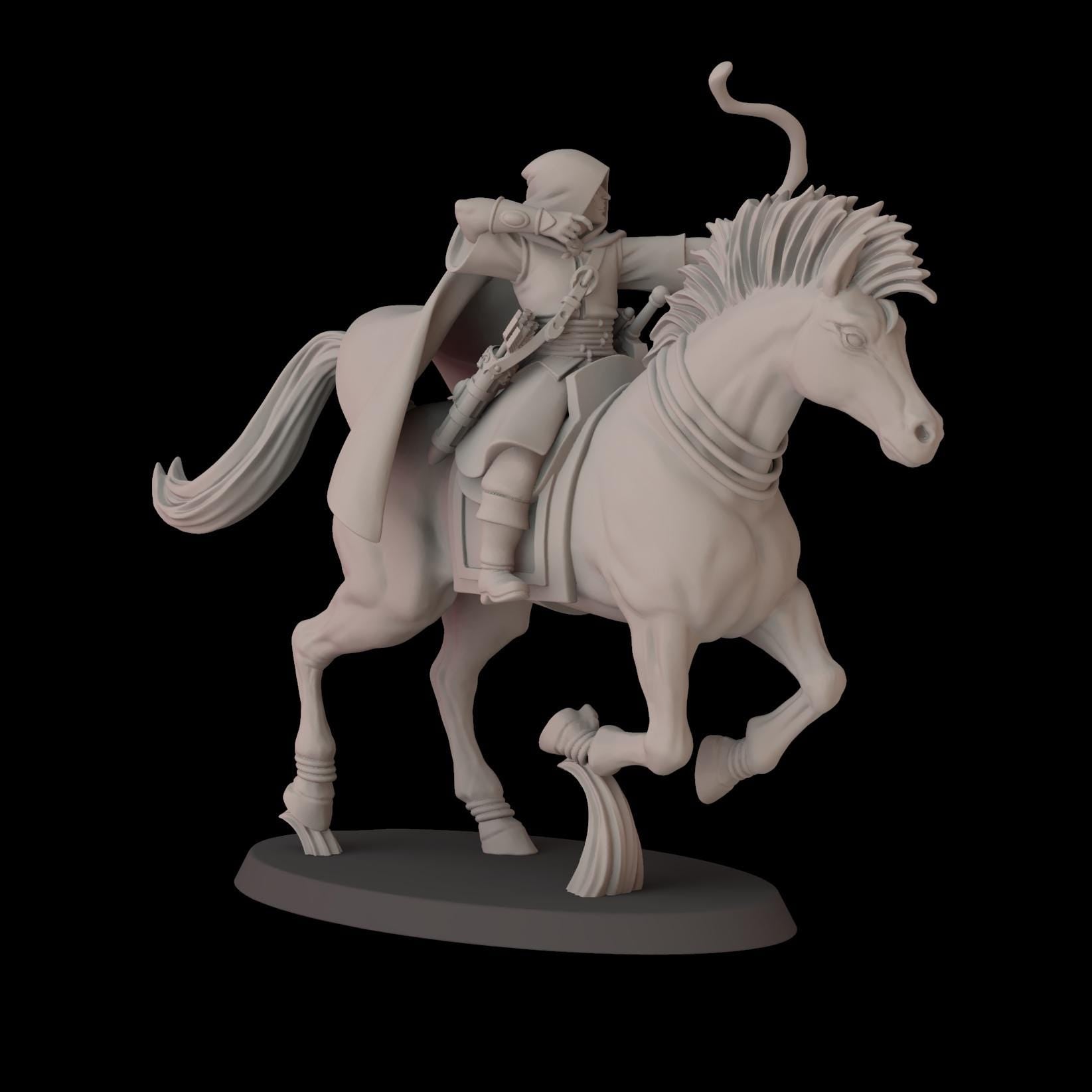 Elven Archers on Steeds - set of 5 (Sculpted by Fantasy Cult Miniatures)