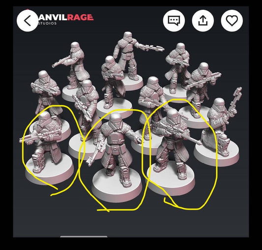Shatterscale Frontier Troopers - Custom order for Chris Perez