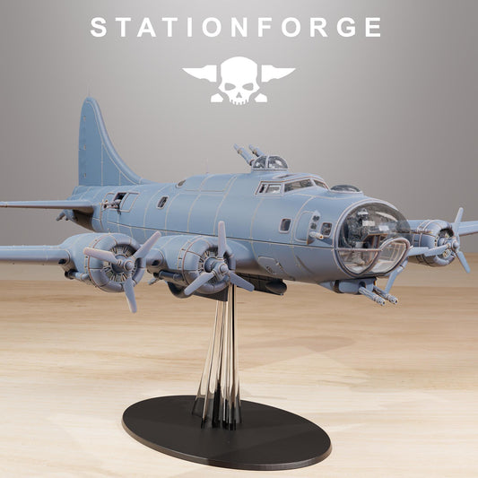 GrimGuard Flying Fortess - Bomber with Interior (sculpted by Stationforge)