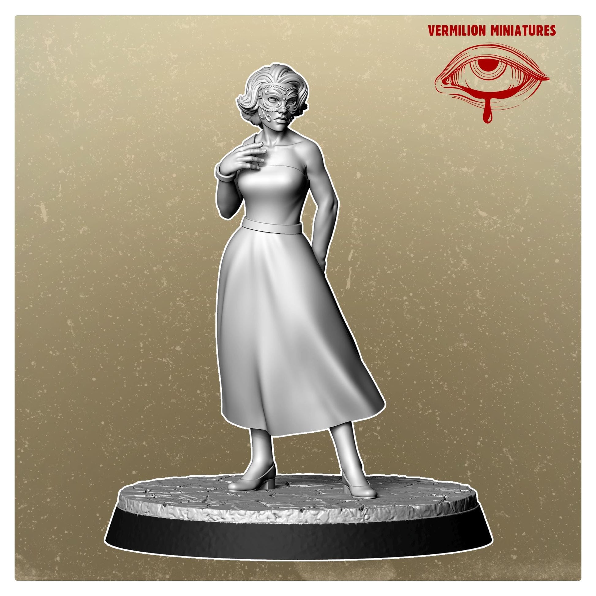 Lady 2 - Wasteland Casino (Sculpted by Vermillion Miniatures)