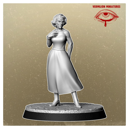 Lady 2 - Wasteland Casino (Sculpted by Vermillion Miniatures)