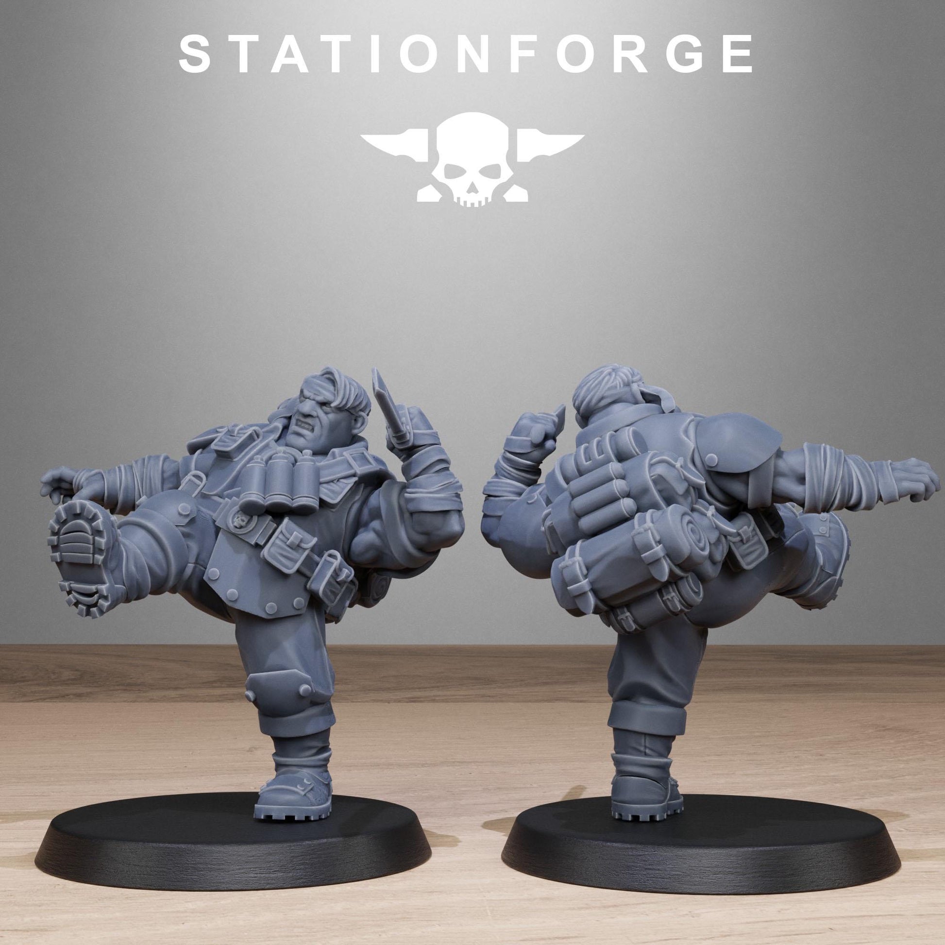 Grim Guard Jungle Fighter Mutants - set of 10 (sculpted by Stationforge)