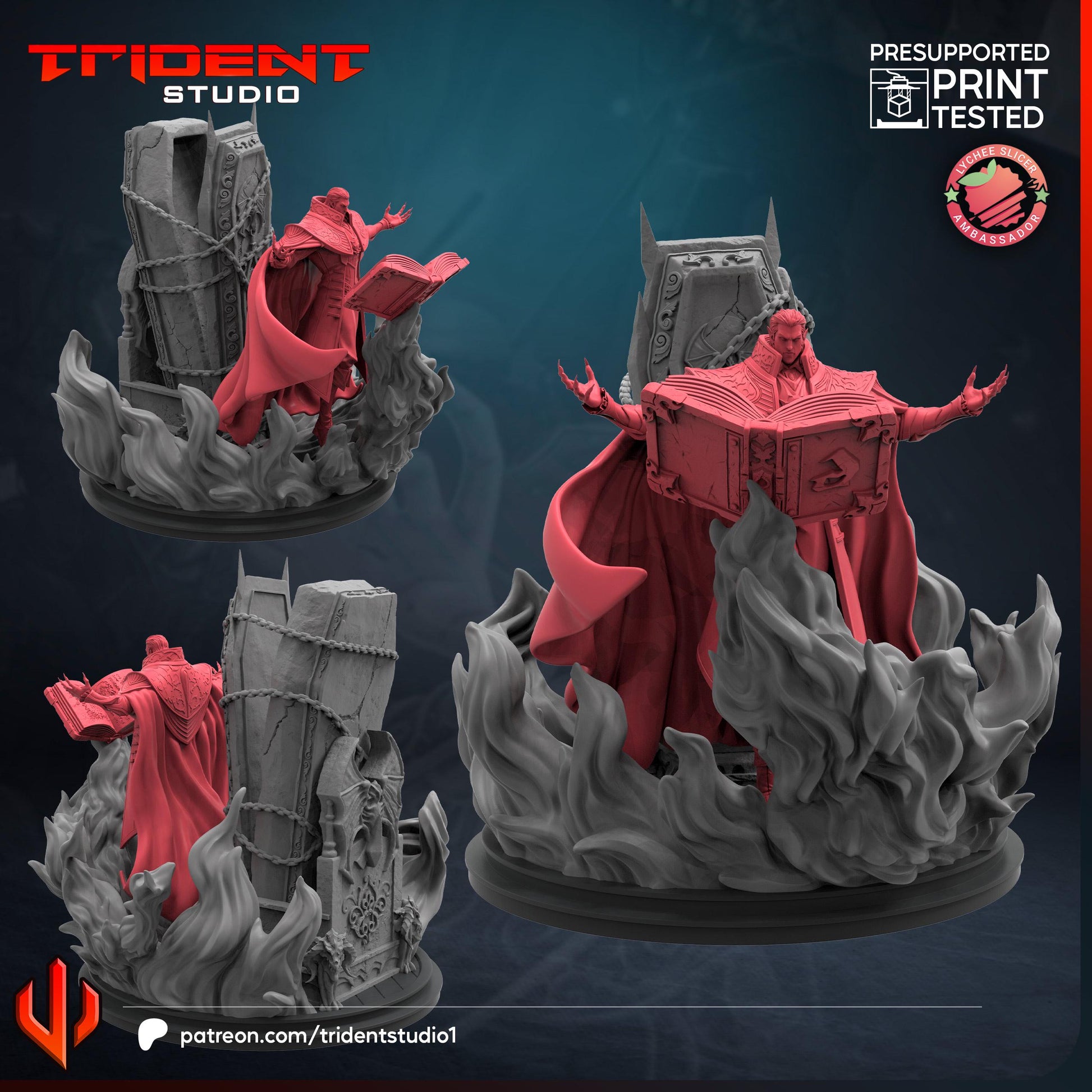 Dracula - Rivals (Fan art sculpted by Trident Studio) (Crisis Protocol Proxy/Alternative)