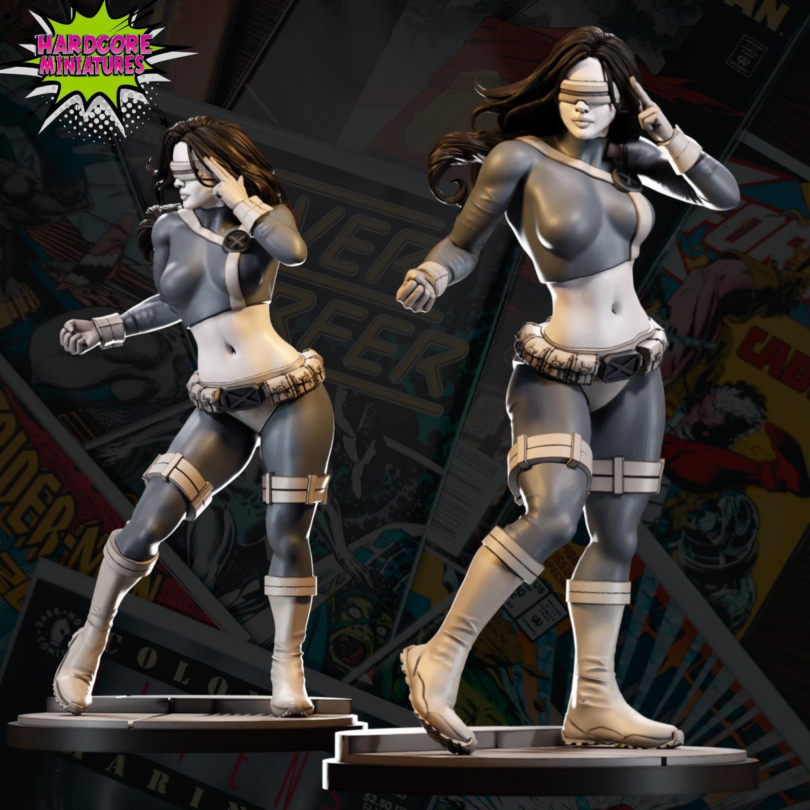 Cyclops - Fan Art 40mm Miniature (Sculpted by Hardcore Miniatures) (Crisis Protocol Proxy/Alternative)