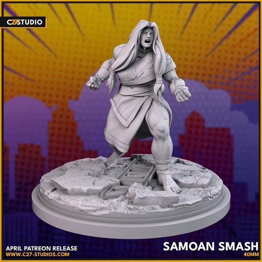 Ultimate She Hulk / Samoan Smash 40mm miniature (sculpted by C27 collectibles) (Crisis Protocol Proxy/Alternative)