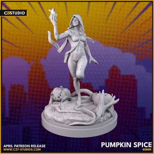 Hallows Eve / Pumpkin Spice 40mm miniature (sculpted by C27 collectibles) (Crisis Protocol Proxy/Alternative)