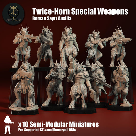 Roman Modular Satyr Twice-Horn Special Weapon Squad (10) (sculpted by That Evil One)