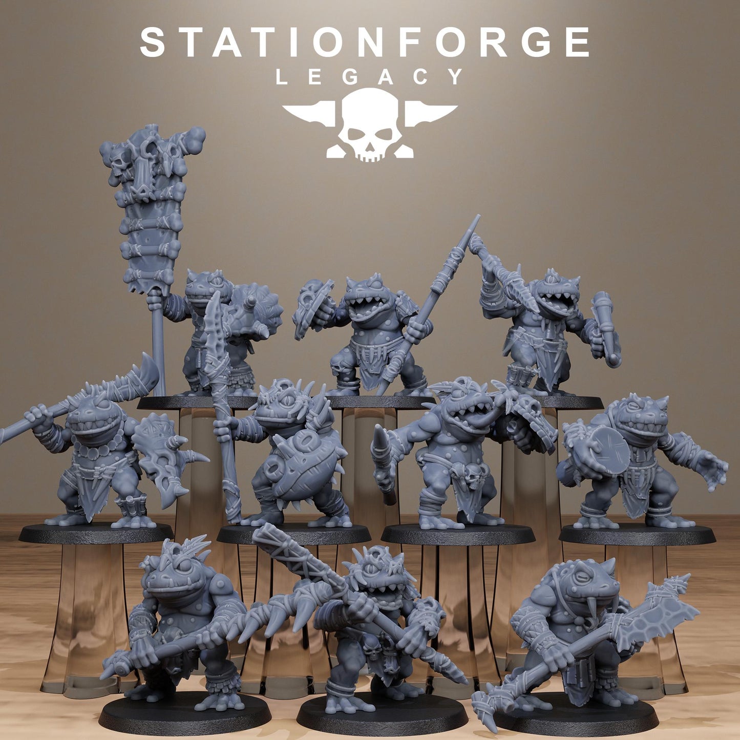 Bogkin Infantry - set of 10 (sculpted by Stationforge Legacy)