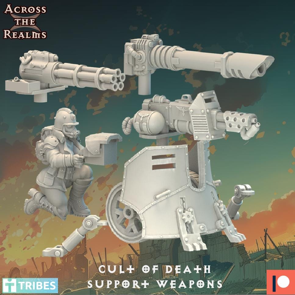 Cult of Death Support Weapons - 1 set (sculpted by Across the Realms)
