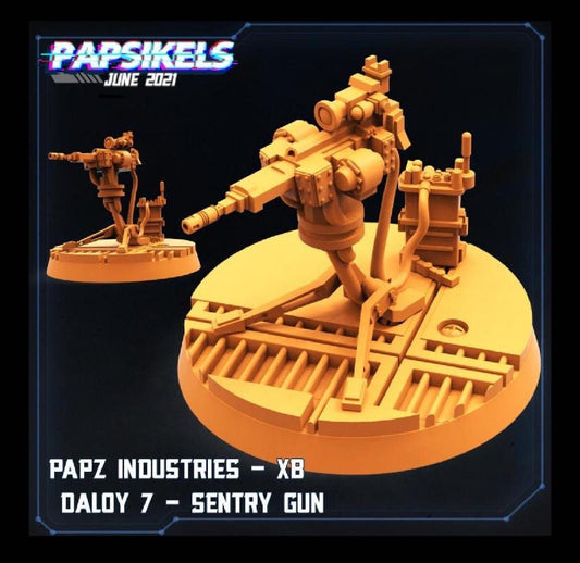 Papz Industries X8 Daloy 7 Sentry Gun Turret (sculpted by Papsikels)