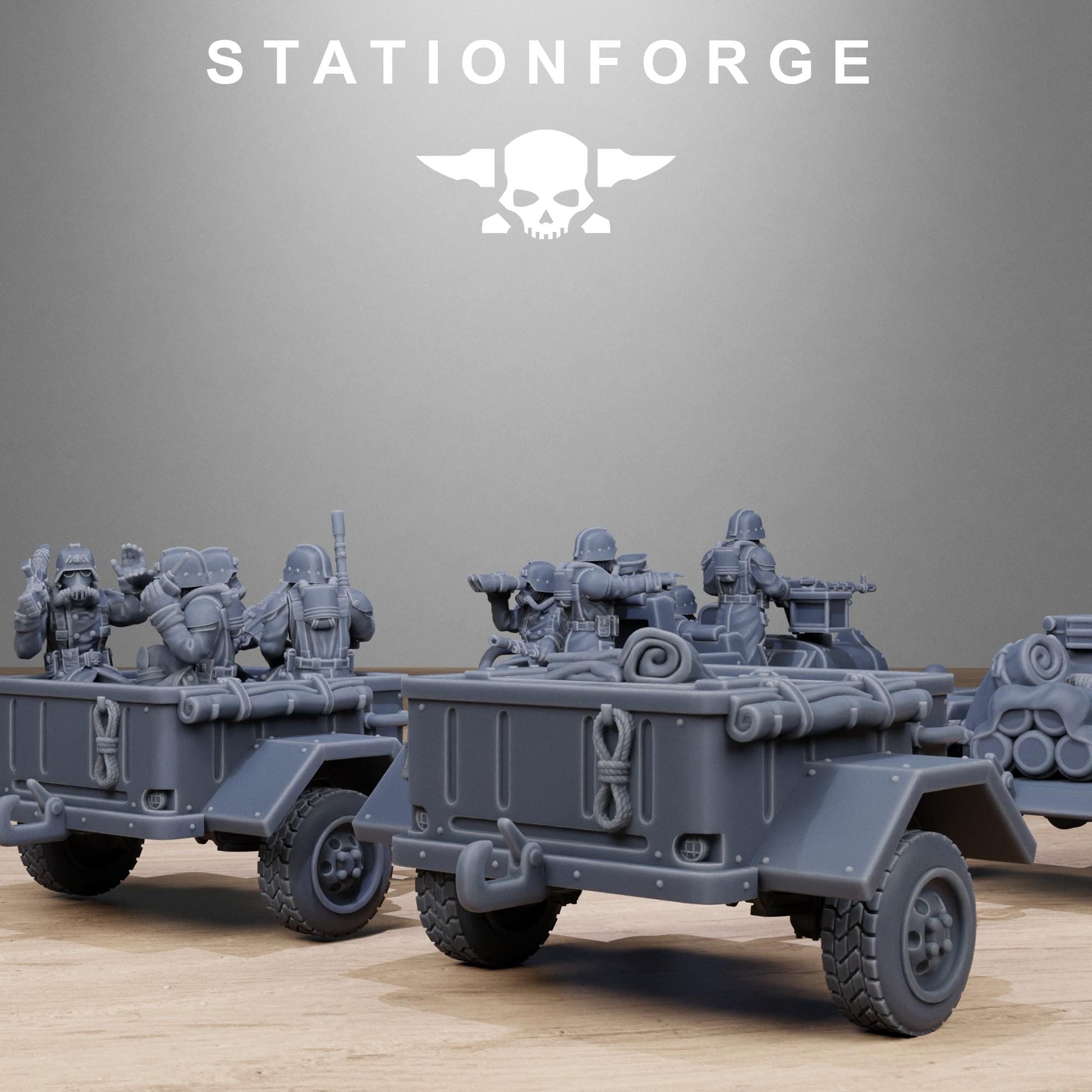 Grim Guard Support Vehicles (sculpted by Stationforge)