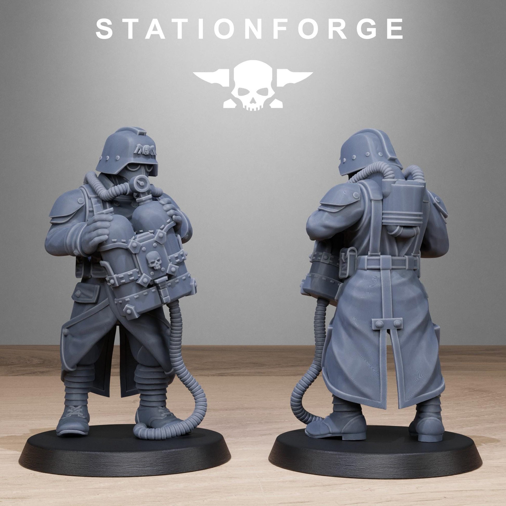 Grim Guard Flamers - set of 10 (sculpted by Stationforge)