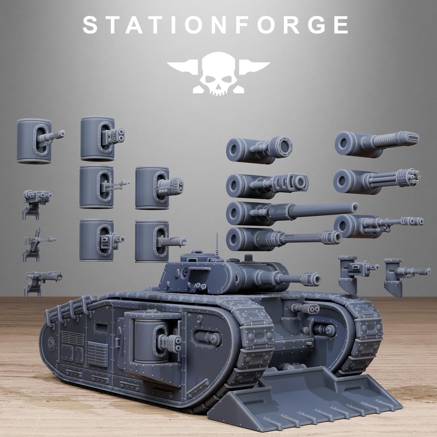 Free Guard Heavy Battle Tank (sculpted by Stationforge)