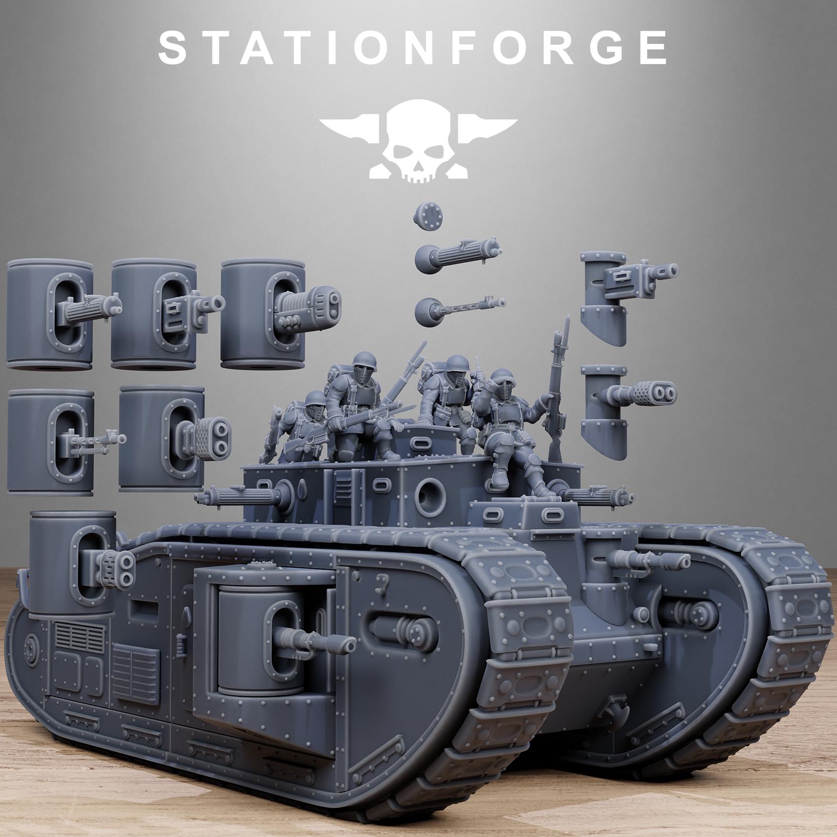 Free Guard Heavy Battle Tank (sculpted by Stationforge)