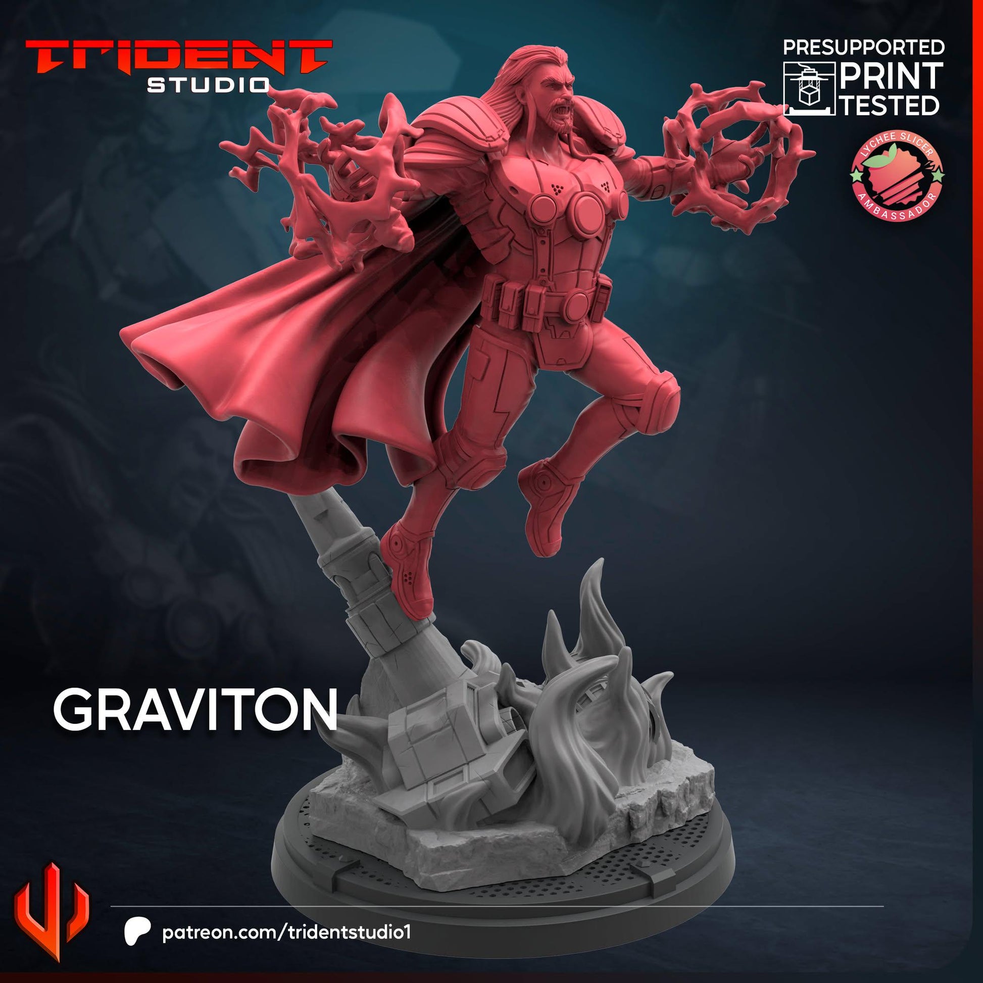 Graviton (Fan art sculpted by Trident Studio) (Crisis Protocol Proxy/Alternative)