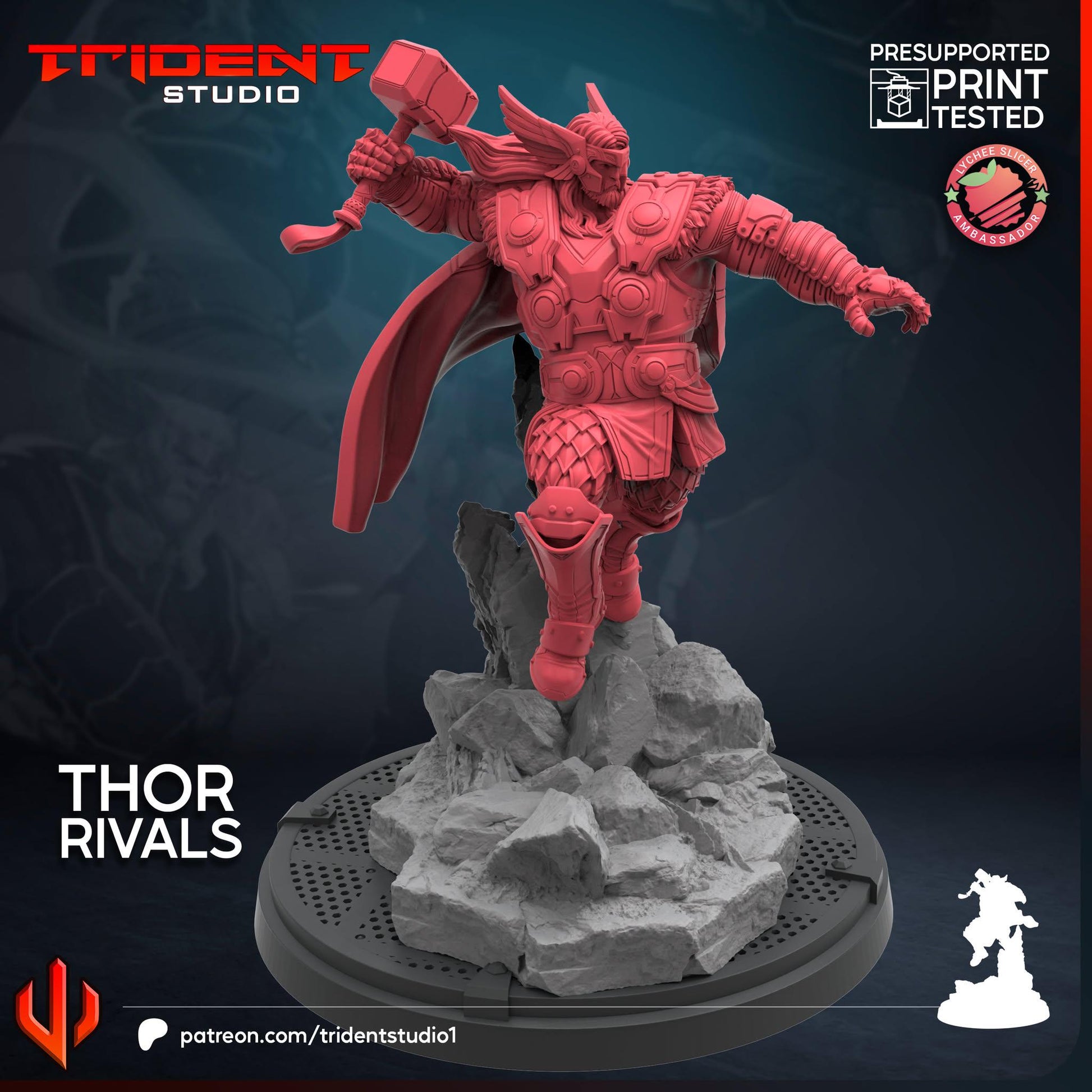 Thor Rivals (Fan art sculpted by Trident Studio) (Crisis Protocol Proxy/Alternative)