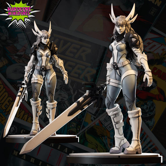 Magik (Marvel Rivals) - Fan Art 40mm Miniature (Sculpted by Hardcore Miniatures) (Crisis Protocol Proxy/Alternative)