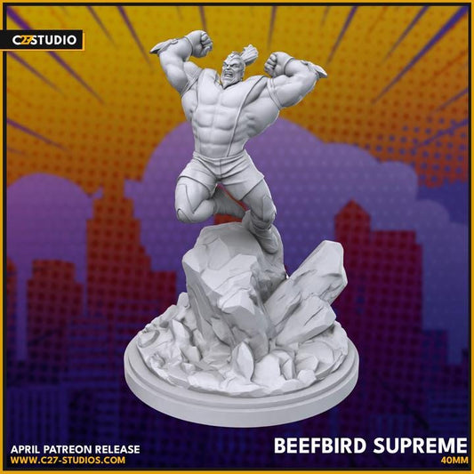 Thunderbird / Beefbird Supreme 40mm miniature (sculpted by C27 collectibles) (Crisis Protocol Proxy/Alternative)