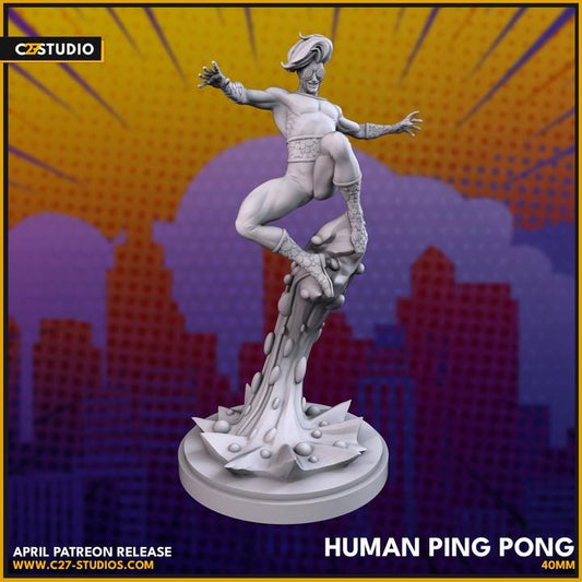 Speedball / Human Ping Pong 40mm miniature (sculpted by C27 collectibles) (Crisis Protocol Proxy/Alternative)