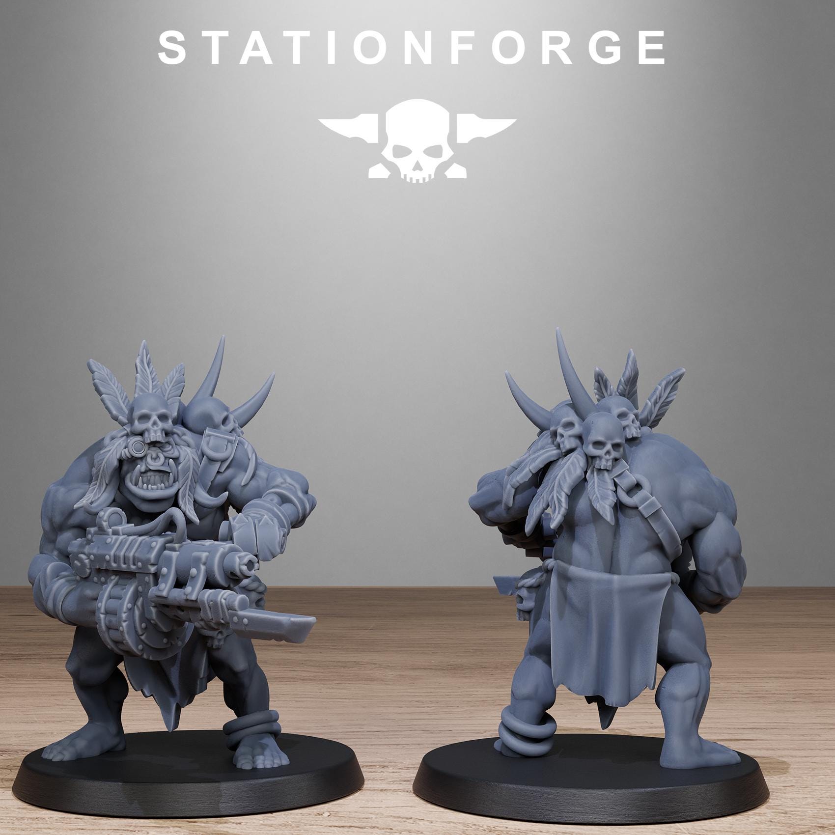 Orkaz Tribal Infantry - set of 10 (sculpted by Stationforge)