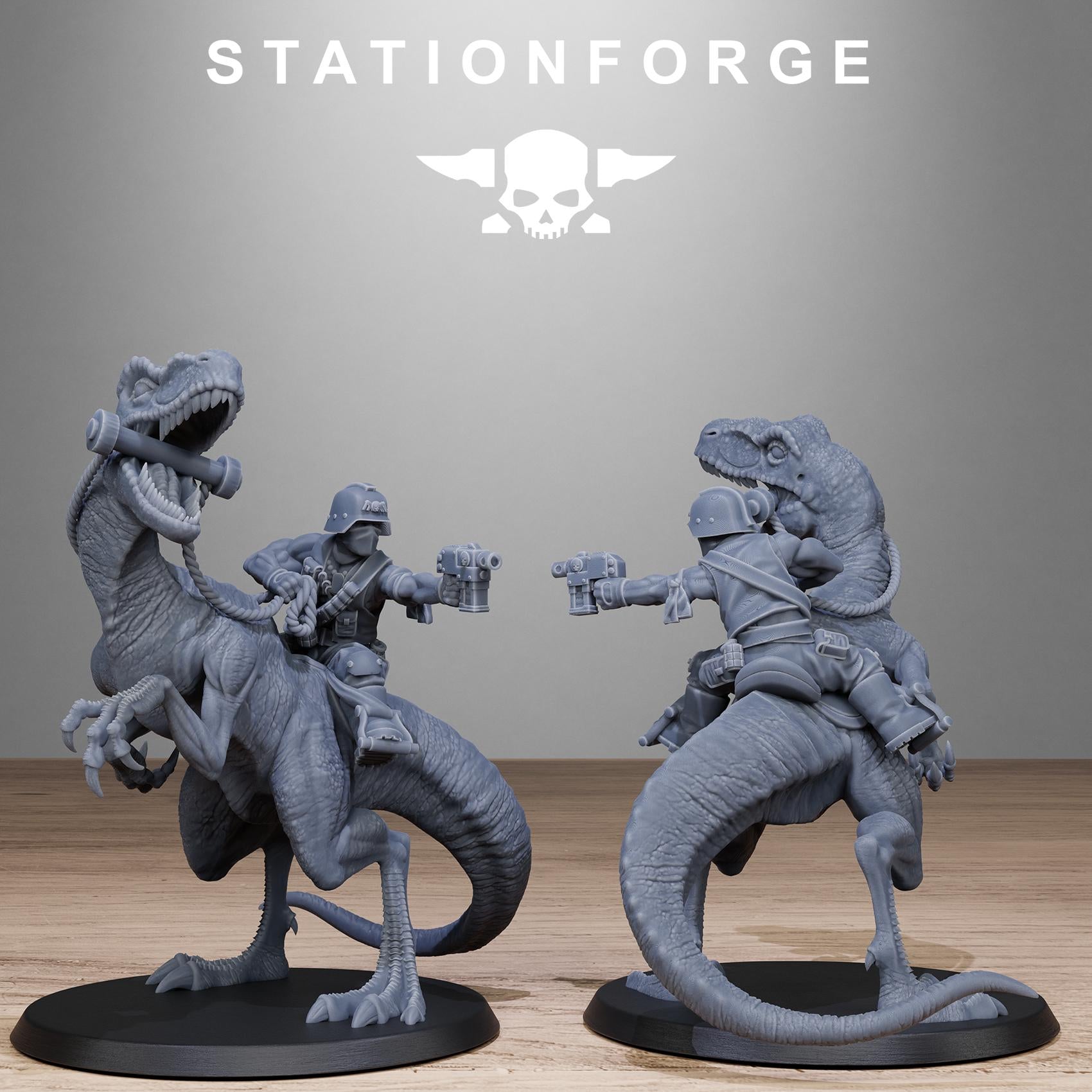 Grim Guard Jungle Raptors (sculpted by Stationforge)