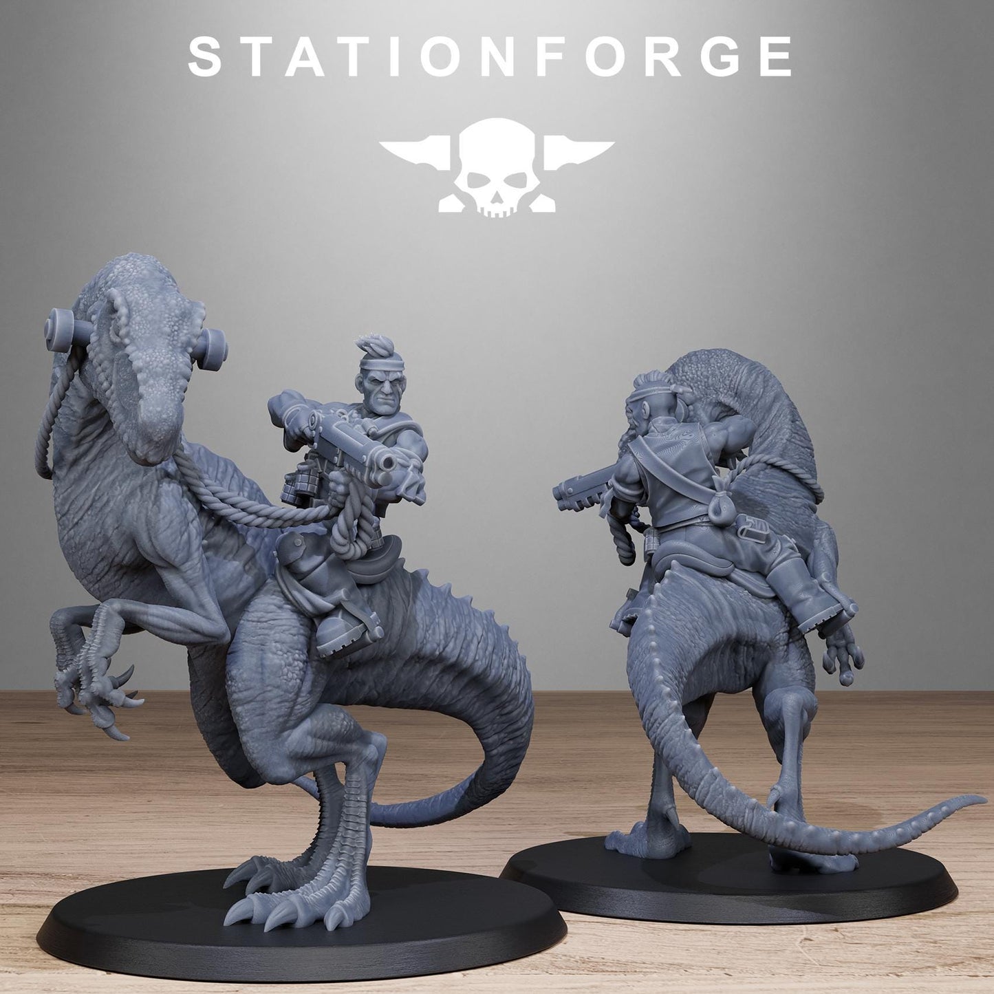 Grim Guard Jungle Raptors (sculpted by Stationforge)