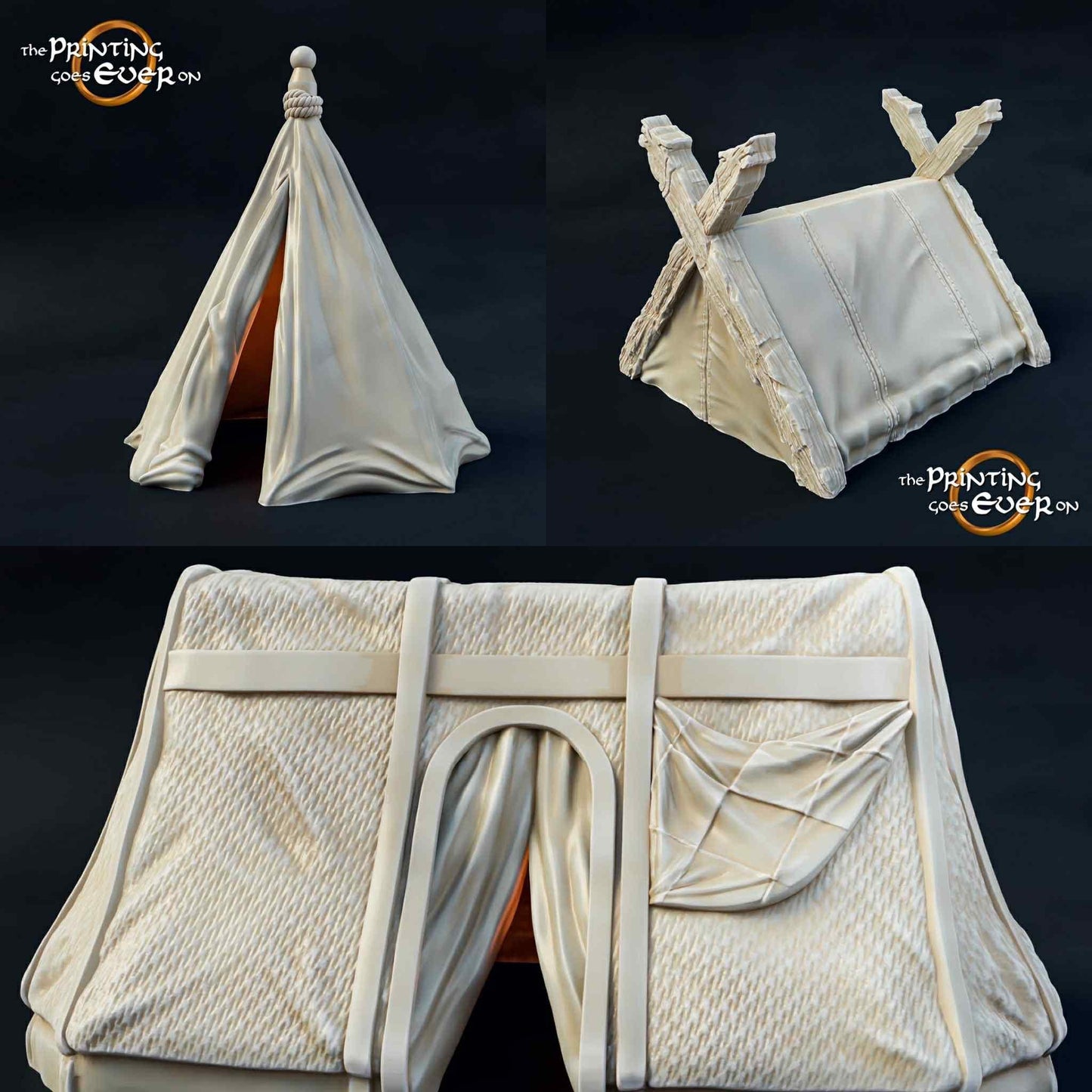 Brigand Camp Set (sculpted by Print Goes Ever On)