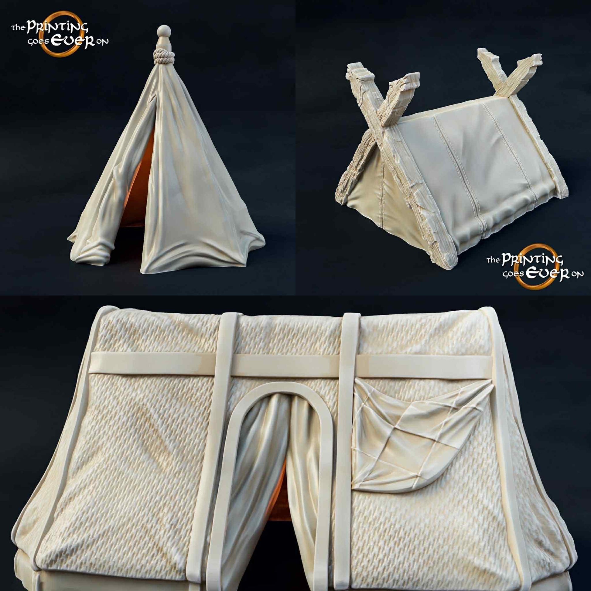 Brigand Camp Set (sculpted by Print Goes Ever On)